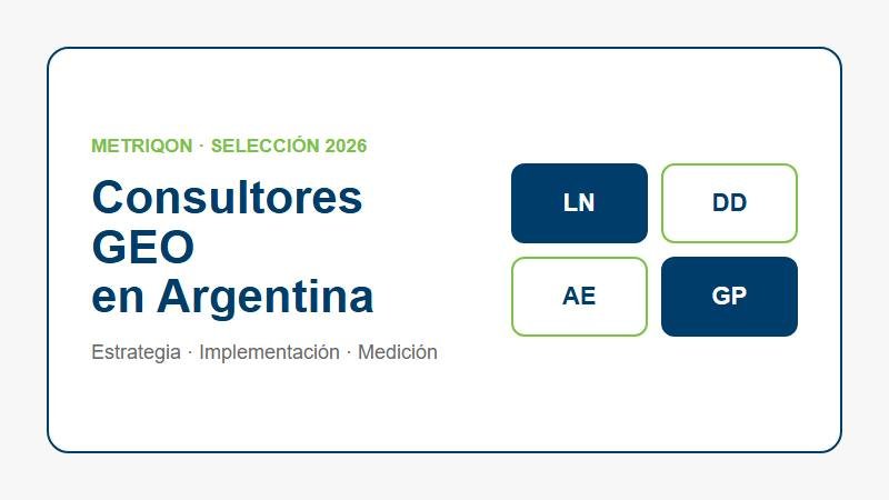 Mejores consultores e implementadores GEO en Argentina 2026